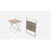 Стол трансформер Компакт 1 Ferrum-decor 750x790x720 Белый металл ДСП Дуб Сонома 16 мм (KOM111)