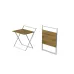 Стол трансформер Компакт 1 Ferrum-decor 750x790x720 Белый металл ДСП Дуб Артизан 16 мм (KOM113)