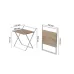 Стол трансформер Компакт 1 Ferrum-decor 750x790x720 Белый металл ДСП Дуб Сан-Марино 16 мм (KOM109)