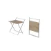 Стол трансформер Компакт 1 Ferrum-decor 750x790x720 Белый металл ДСП Дуб Сан-Марино 16 мм (KOM109)