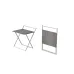 Стол трансформер Компакт 1 Ferrum-decor 750x790x720 Белый металл ДСП Бетон 16 мм (KOM114)
