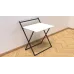 Стол трансформер Компакт 1 Ferrum-decor 750x790x720 Черный металл ДСП Белый 16 мм (KOM101)