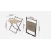 Стол трансформер Компакт 1 Ferrum-decor 750x790x720 Черный металл ДСП Дуб Сонома 16 мм (KOM104)