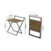 Стол трансформер Компакт 1 Ferrum-decor 750x790x720 Черный металл ДСП Дуб Артизан 16 мм (KOM106)