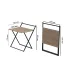 Стол трансформер Компакт 1 Ferrum-decor 750x790x720 Черный металл ДСП Дуб Сан-Марино 16 мм (KOM102)