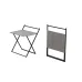 Стол трансформер Компакт 1 Ferrum-decor 750x790x720 Черный металл ДСП Бетон 16 мм (KOM107)