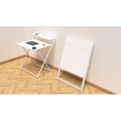 Стол трансформер Компакт 2 Ferrum-decor 750x790x720 Белый металл ДСП Белый 16 мм (KOM208) Стол трансформер Компакт 2 Ferrum-decor 750x790x720 Белый металл ДСП Белый 16 мм (KOM208)