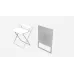 Стол трансформер Компакт 2 Ferrum-decor 750x790x720 Белый металл ДСП Белый 16 мм (KOM208)