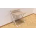 Стол трансформер Компакт 2 Ferrum-decor 750x790x720 Белый металл ДСП Дуб Сонома 16 мм (KOM211)