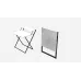 Стол трансформер Компакт 2 Ferrum-decor 750x790x720 Черный металл ДСП Белый 16 мм (KOM201)