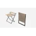 Стол трансформер Компакт 2 Ferrum-decor 750x790x720 Черный металл ДСП Дуб Сан Марино 16 мм (KOM202)