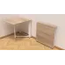 Стол-книжка трансформер Орион 1 Ferrum-decor 750x810x730 Белый металл ДСП Дуб Сонома 16 мм (ORI111)