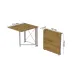 Стол-книжка трансформер Орион 1 Ferrum-decor 750x810x730 Белый металл ДСП Дуб Артизан 16 мм (ORI113) Стол-книжка трансформер Орион 1 Ferrum-decor 750x810x730 Белый металл ДСП Дуб Артизан 16 мм (ORI113)