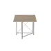 Стол-книжка трансформер Орион 1 Ferrum-decor 750x810x730 Белый металл ДСП Дуб Сан-Марино 16 мм (ORI109)