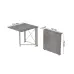 Стол-книжка трансформер Орион 1 Ferrum-decor 750x810x730 Белый металл ДСП Бетон 16 мм (ORI114) Стол-книжка трансформер Орион 1 Ferrum-decor 750x810x730 Белый металл ДСП Бетон 16 мм (ORI114)