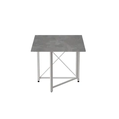 Стол-книжка трансформер Орион 1 Ferrum-decor 750x810x730 Белый металл ДСП Бетон 16 мм (ORI114) Стол-книжка трансформер Орион 1 Ferrum-decor 750x810x730 Белый металл ДСП Бетон 16 мм (ORI114)