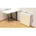 Стол-книжка трансформер Орион 1 Ferrum-decor 750x810x730 Черный металл ДСП Белый 16 мм (ORI101)