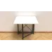 Стол-книжка трансформер Орион 1 Ferrum-decor 750x810x730 Черный металл ДСП Белый 16 мм (ORI101)