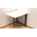 Стол-книжка трансформер Орион 1 Ferrum-decor 750x810x730 Черный металл ДСП Белый 16 мм (ORI101)