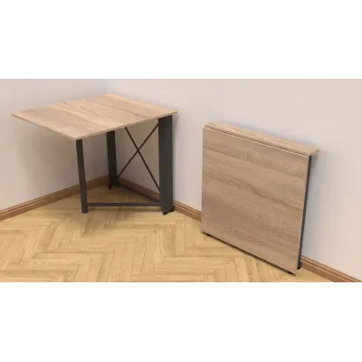 Стол-книжка трансформер Орион 1 Ferrum-decor 750x810x730 Черный металл ДСП Дуб Сонома 16 мм (ORI104) Стол-книжка трансформер Орион 1 Ferrum-decor 750x810x730 Черный металл ДСП Дуб Сонома 16 мм (ORI104)