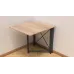 Стол-книжка трансформер Орион 1 Ferrum-decor 750x810x730 Черный металл ДСП Дуб Сонома 16 мм (ORI104)