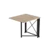 Стол-книжка трансформер Орион 1 Ferrum-decor 750x810x730 Черный металл ДСП Дуб Сан-Марино 16 мм (ORI102)