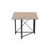 Стол-книжка трансформер Орион 1 Ferrum-decor 750x810x730 Черный металл ДСП Дуб Сан-Марино 16 мм (ORI102)