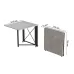 Стол-книжка трансформер Орион 1 Ferrum-decor 750x810x730 Черный металл ДСП Бетон 16 мм (ORI107)
