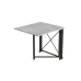 Стол-книжка трансформер Орион 1 Ferrum-decor 750x810x730 Черный металл ДСП Бетон 16 мм (ORI107)