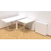 Стол-книжка трансформер Орион 2 Ferrum-decor 750x1520x730 Белый металл ДСП Белый 16 мм (ORI208)