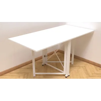 Стол-книжка трансформер Орион 2 Ferrum-decor 750x1520x730 Белый металл ДСП Белый 16 мм (ORI208)