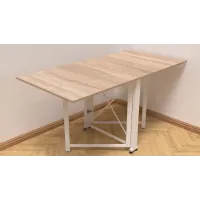Стол-книжка трансформер Орион 2 Ferrum-decor 750x1520x730 Белый металл ДСП Дуб Сонома 16 мм (ORI211) Стол-книжка трансформер Орион 2 Ferrum-decor 750x1520x730 Белый металл ДСП Дуб Сонома 16 мм (ORI211)