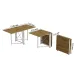 Стол-книжка трансформер Орион 2 Ferrum-decor 750x1520x730 Белый металл ДСП Дуб Артизан 16 мм (ORI213) Стол-книжка трансформер Орион 2 Ferrum-decor 750x1520x730 Белый металл ДСП Дуб Артизан 16 мм (ORI213)