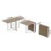 Стол-книжка трансформер Орион 2 Ferrum-decor 750x1520x730 Белый металл ДСП Дуб Сан-Марино 16 мм (ORI209) Стол-книжка трансформер Орион 2 Ferrum-decor 750x1520x730 Белый металл ДСП Дуб Сан-Марино 16 мм (ORI209)