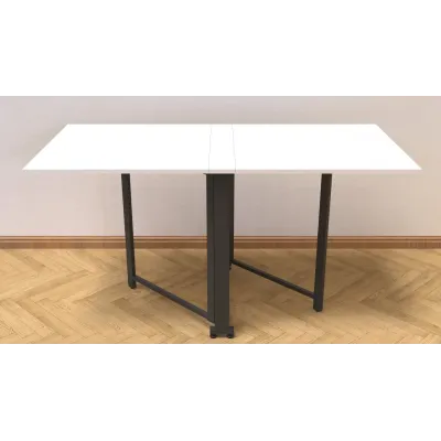 Стол-книжка трансформер Орион 2 Ferrum-decor 750x1520x730 Черный металл ДСП Белый 16 мм (ORI201) Стол-книжка трансформер Орион 2 Ferrum-decor 750x1520x730 Черный металл ДСП Белый 16 мм (ORI201)