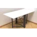 Стол-книжка трансформер Орион 2 Ferrum-decor 750x1520x730 Черный металл ДСП Белый 16 мм (ORI201)