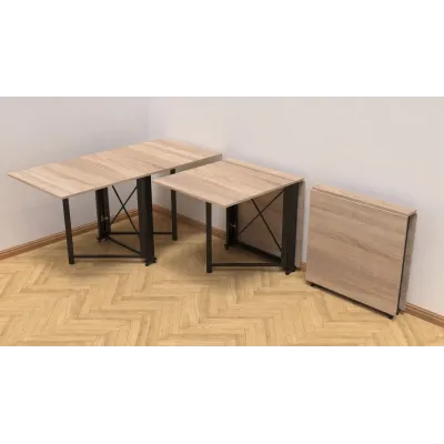 Стол-книжка трансформер Орион 2 Ferrum-decor 750x1520x730 Черный металл ДСП Дуб Сонома 16 мм (ORI204) Стол-книжка трансформер Орион 2 Ferrum-decor 750x1520x730 Черный металл ДСП Дуб Сонома 16 мм (ORI204)