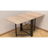 Стол-книжка трансформер Орион 2 Ferrum-decor 750x1520x730 Черный металл ДСП Дуб Сонома 16 мм (ORI204) Стол-книжка трансформер Орион 2 Ferrum-decor 750x1520x730 Черный металл ДСП Дуб Сонома 16 мм (ORI204)