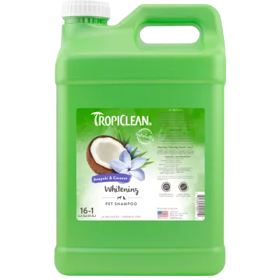 Шампунь Tropiclean Имбирь Кокос для белой шерсти для собак и кошек 9,5 л 900110