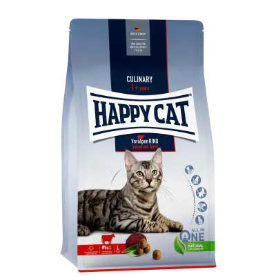 Корм сухий для дорослих котів з яловичиною Happy Cat Culinary Voralpen Rind 10 кг