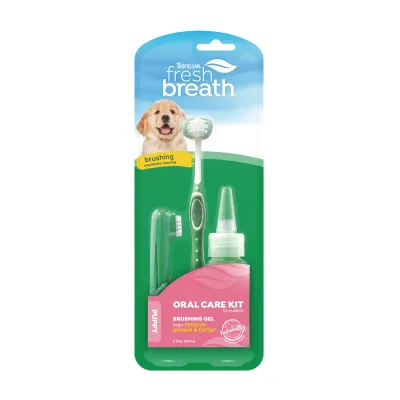 Набор для ухода за ротовой полостью щенков Tropiclean Oral Care Kit Puppies 59 мл
