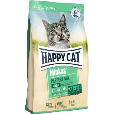 Корм для дорослих котів Happy Cat Minkas Perfect Mix з птицею ягнятком та рибою 1.5 кг