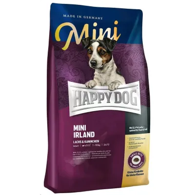 Корм для собак мелких пород Happy Dog Supreme Mini Irland с лососем и кроликом 800 г Корм для собак мелких пород Happy Dog Supreme Mini Irland с лососем и кроликом 800 г