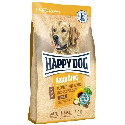 Корм для взрослых собак Happy Dog NaturCroq Geflugel Pur & Reis с птицей и рисом 4 кг