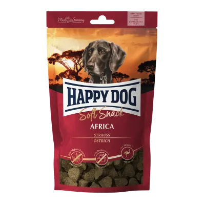 М'які ласощі для собак Happy Dog Soft Snack Africa зі смаком страуса та картоплі 100 г