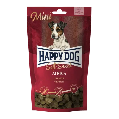 М'які ласощі Happy Dog Mini Soft Snack Africa для собак дрібних порід зі смаком страуса та картоплі 100 г