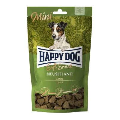 Мягкое лакомство для собак мелких пород Happy Dog Mini Soft Snack Neuseeland со вкусом ягненка и рис 100 г