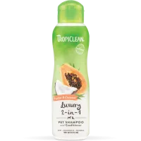 Шампунь-кондиціонер Tropiclean Papaya & Coconut 355 мл з кокосом та татом для собак та кішок