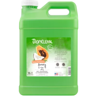 Шампунь Tropiclean Papaya & Coconut 9,5 л с кокосом и папаей для собак и кошек