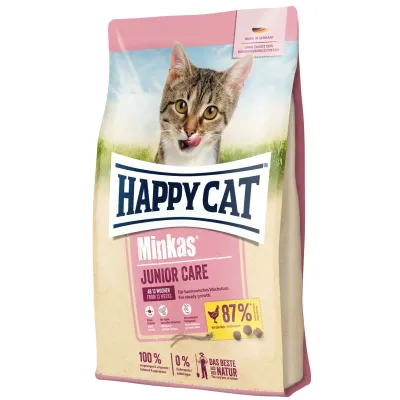 Сухий корм Happy Cat Minkas Junior Care Geflugell для кошенят віком від 4 – 12 місяців з птицею 10 кг